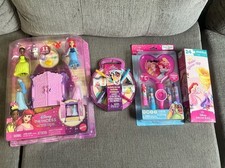 Disney Princess Toy Bundle: Royal Wardrobe Playset, Activity Art Set, Light-Up L