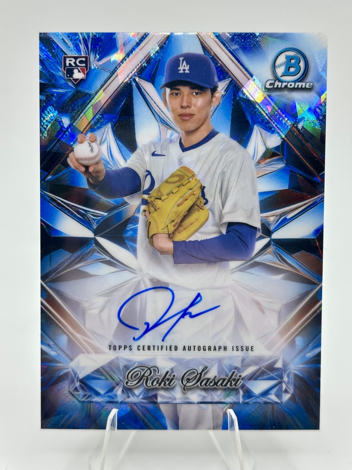 2025 Bowman Chrome Roki Sasaki Sapphire Selections Auto RC #SSA-RS Dodgers SSP
