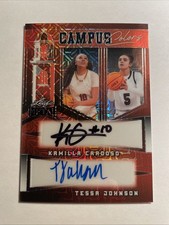 2024 Leaf Metal Kamilla Cardoso Tessa Johnson 1/1 Auto Red Mojo Campus Colors
