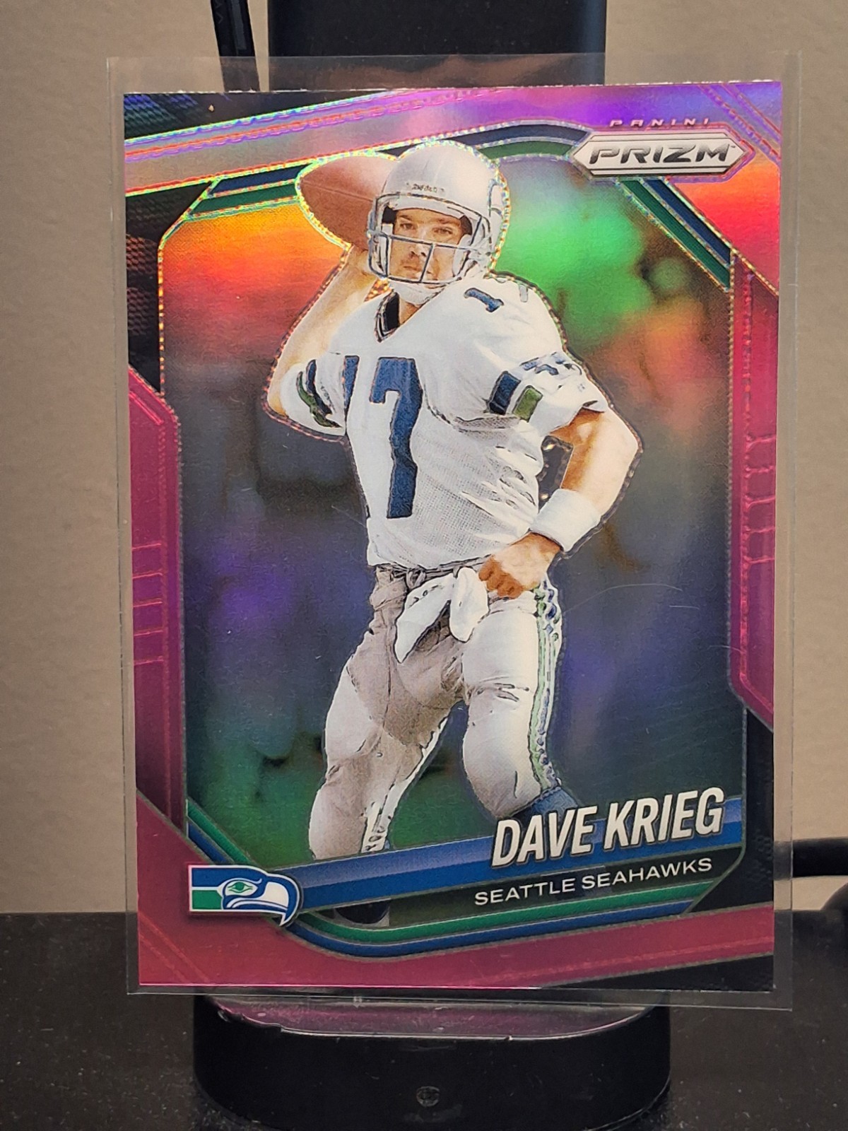 2025 Panini Prizm #88 Dave Krieg Pink Seattle Seahawks