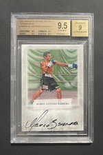 Tarjeta de boxeo Ringside Marco Antonio Barrera 2011 ronda 2 autógrafos Beckett 9,5/9