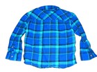 8P JUMPING BEANS 4T Plaid Blue Green Flannel Button Up Long Sleeve Dress Shirt — photo 3