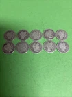 Barber Dimes - 90% Silver -( 10) Full Date Excellent Coins Random Years  (240)
