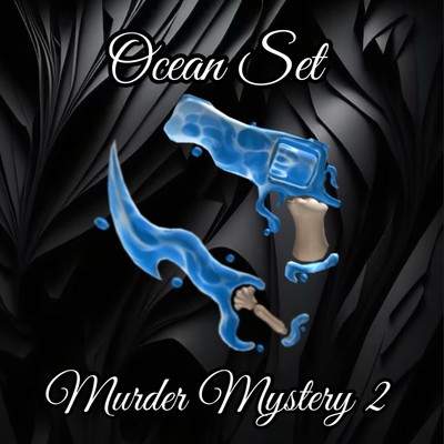 Murder Mystery 2 MM2 Ocean Set In Game Item - Very Rare Now!