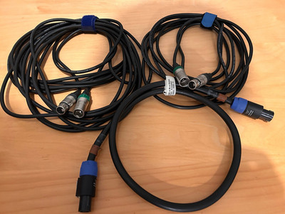 3 Stück x Cordial CMK 222 Mikrofonkabel Neutrik Stecker + NL 4FC