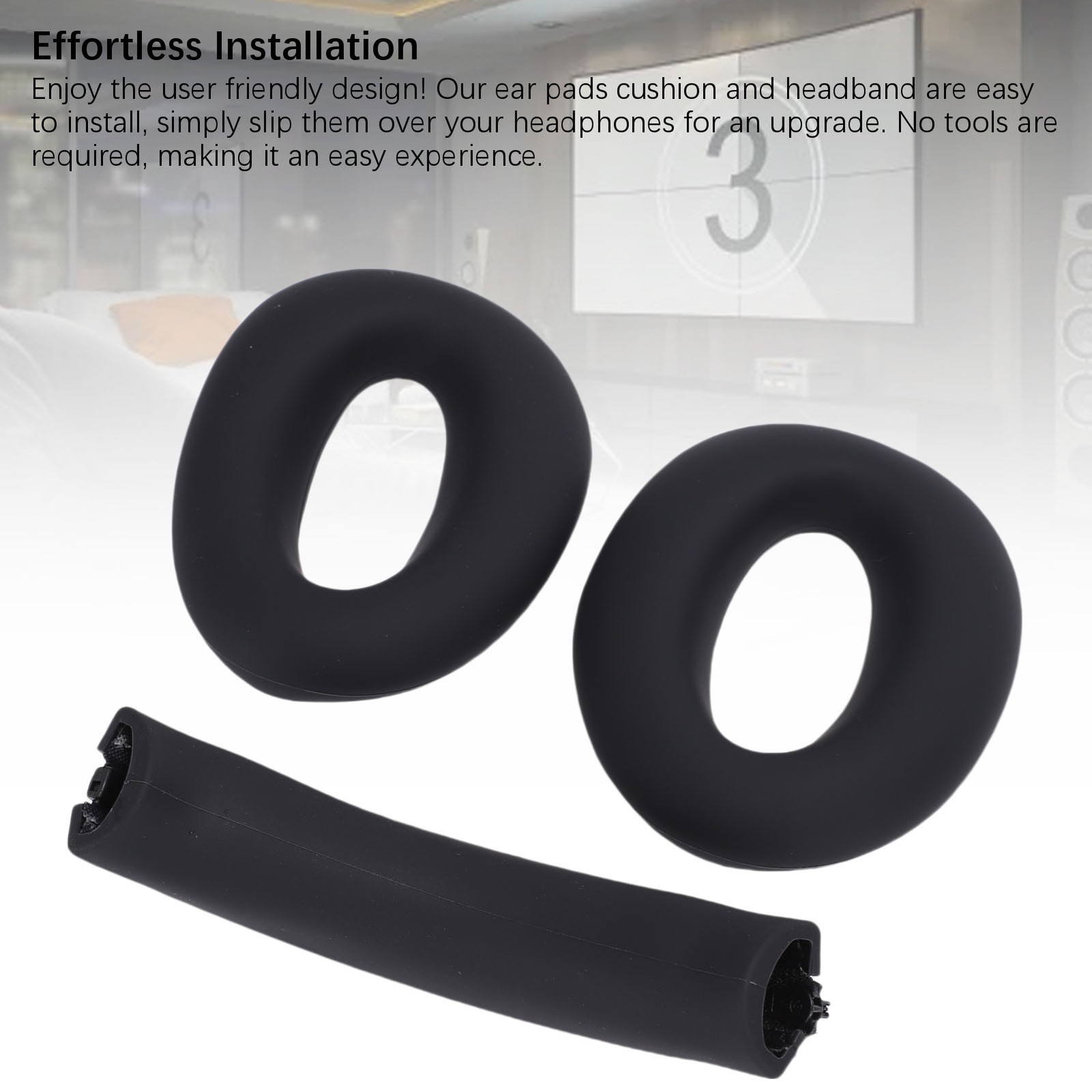 New Silicone Headphone Earpad And Headband Cover For WH-XB910N.