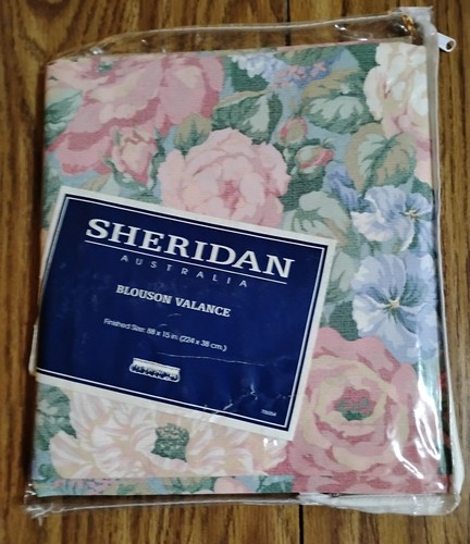 Sheridan Austraila Cordelia Floral Drapes with Tiebacks, Blouson Valance NIP - Picture 7 of 12