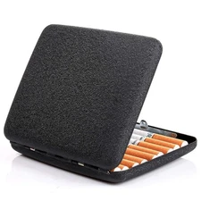 Alloy Frosted Cigarette Case Retro Cigaret Box Double Sided Metal Cigarette H...