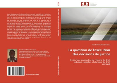 La question de l'exécution des décisions de justice Jean-Didier Bakala Dibansila