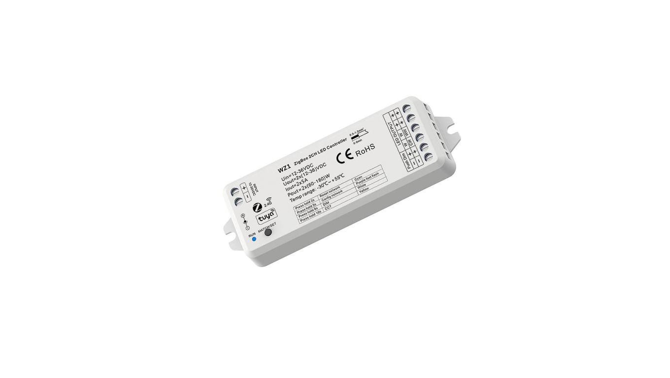 Светодиодный СВЕТИЛЬНИК Ściemniacz 2w1 Skydance (ZigBee) - Mono /CCT - 12-36V DC 10A - Tuya - WZ1