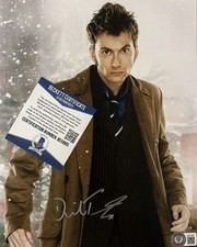 David Tennant signed photo Beckett COA Dr Who Fright Night Jessica Jones BAS
