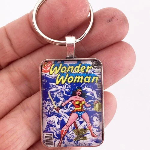 Vintage 1979 Wonder Woman Issue #253 Comic Book Jewelry Keychain or Necklace