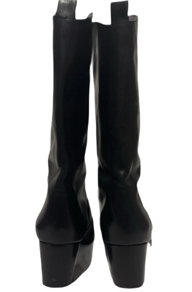 Botas de cuero negras para mujer Bally talla 10 Foto 3 de 4