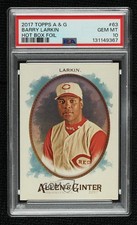 2017 Topps Allen & Ginter Hot Box Foil Barry Larkin #63 PSA 10 GEM MT HOF 05x8