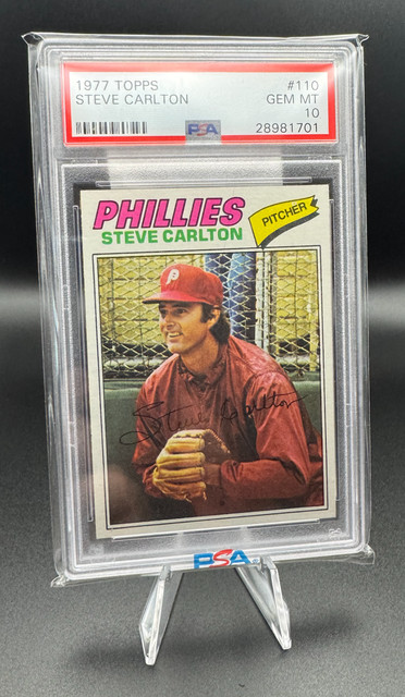 1977 Topps Steve Carlton 110 Phillies PSA 10