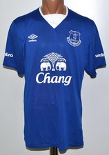 EVERTON ENGLAND 2015/2016 HOME FOOTBALL SHIRT MAGLIA UMBRO SIZE L ADULT