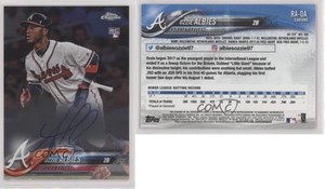 2018 Topps Chrome Rookie Auto Ozzie Albies #RA-OA Auto RC