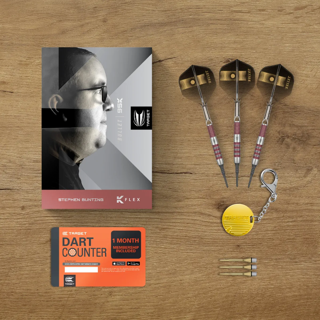 値下げTARGET 95K STEPHEN BUNTING SP TARGET STEPHEN BUNTING 95K 19 GRAM 95% TUNGSTEN SOFT TIP DARTS