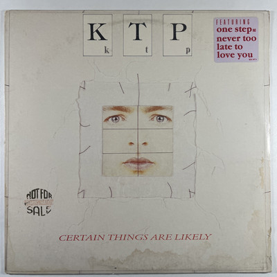 KTP  Certain Things Are Likely  LP/Mercury (NM) 1986 Promo Hype Sticker