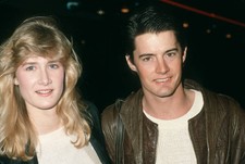 Actress Laura Dern actor Kyle MacLachlan at the premiere of Crossr- Old Photo 2