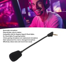 Replacement Game Mic 3.5mm Jack Detachable Microphone Boom Noise Cancelling