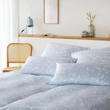 Elegante Jersey Bettwäsche Bonjour Bleu 155 x 220 cm
