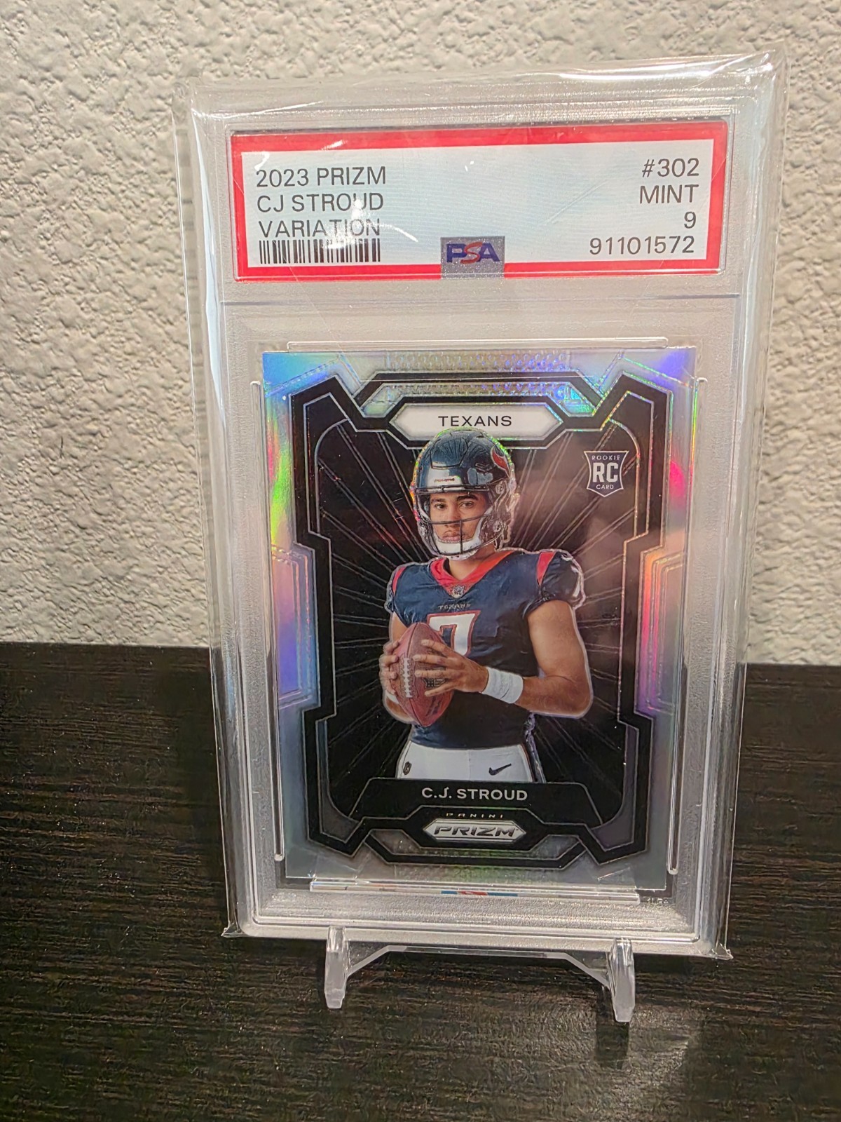 2023 Panini Prizm CJ STROUD SILVER VARIATION PSA 9 RC Houston Texans