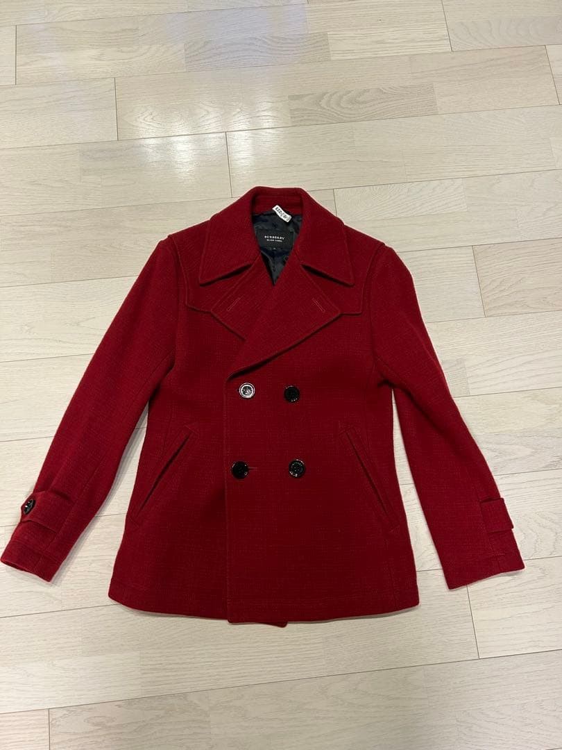 BURBERRY BLACK LABEL Peacoat Red Size M From Japan