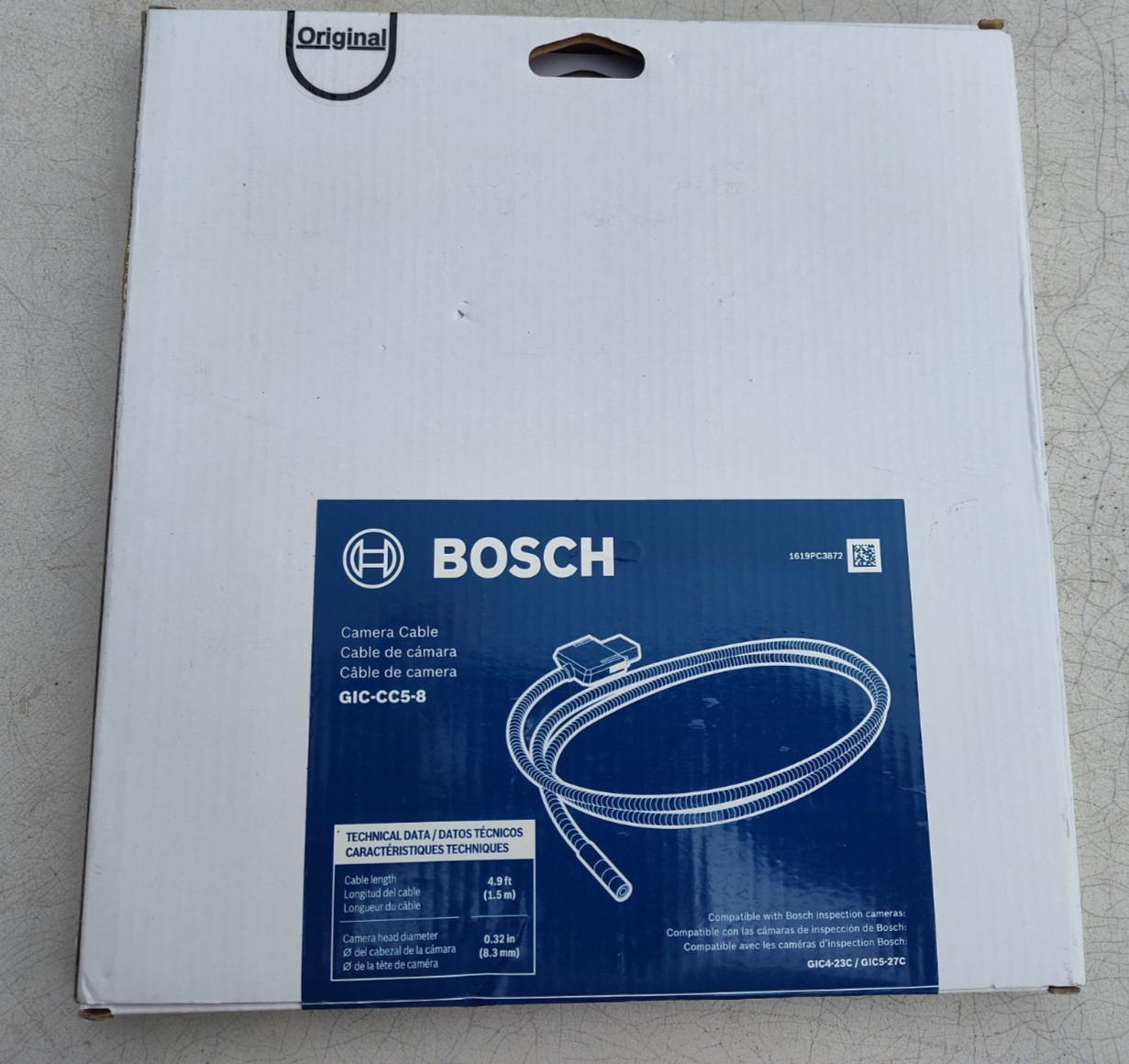 BOSCH GIC-CC5-8 Inspection Camera Cable - 5 Ft