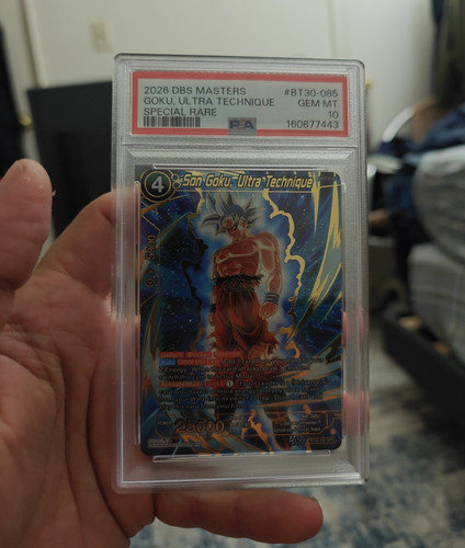 Dragon Ball Super 2026 Son Goku, Ultra Technique BT30-085 Foil SPR PSA 10