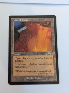 MTG 1x City Of Traitors Reserved List NM- Exodus Lightly Played