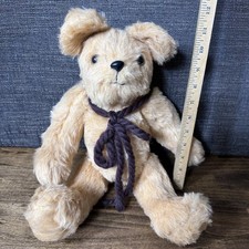 Rare Vintage 12  Teddy Bear Plush - Light Brown Tan 60s/ 70s