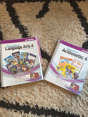 NEW Abeka 4 Language and Math Lesson Plans homeschool 4th grade