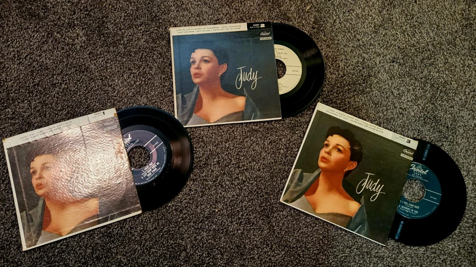 JUDY GARLAND "JUDY" Full Album On 3 45rpm EP Records! RARE! L@@K! Foto 3 de 4