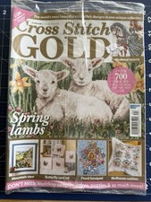 Cross Stitch GOLD Magazine 65 March April Spring Lambs Birdhouse Cushion