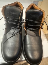 Black Leather Safety Boots