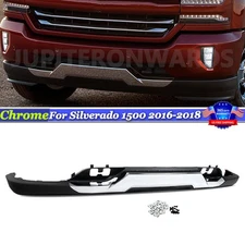 For 2016-2018 Silverado 1500 Front Bumper Valance + Chrome Skid Plate W/Z71