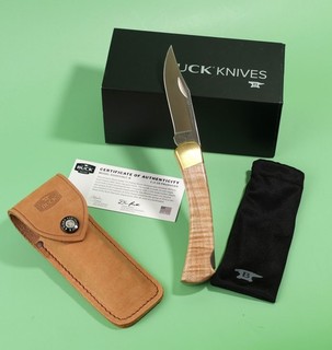 Buck Knives Model 110 Hunter Dan Peretti Limited Run 0110CUSLC curly maple 440C