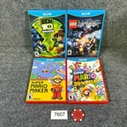 Super Mario Maker 3d World Ben 10 Omniverse Lego Hobbit WiiU Video Game Lot VGC