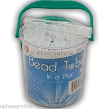 24 Waterproof Storage Tubes Pills Beads Matches Fire Tinder Needles