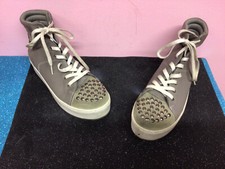 JANET SPORT 🐠SNEAKERS IN PELLE GRIGIA CON PLATFORM N 38 🌼🍀🍒🍒💐💐