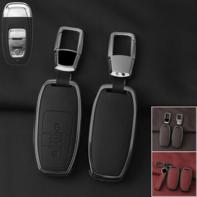 Zinc Alloy Leather Car Key Case Cover For Audi Q2 Q5 A3 A4 A5 A6 A7 A8 S6 RS S4