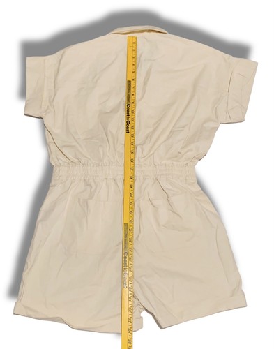 OAT NEW YORK Womens Cargo Rompers with Front Button Chest Size L NWT - Picture 2 of 10