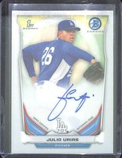 2014 Bowman Chrome Autograph #BCAP-JU Julio Urias 
