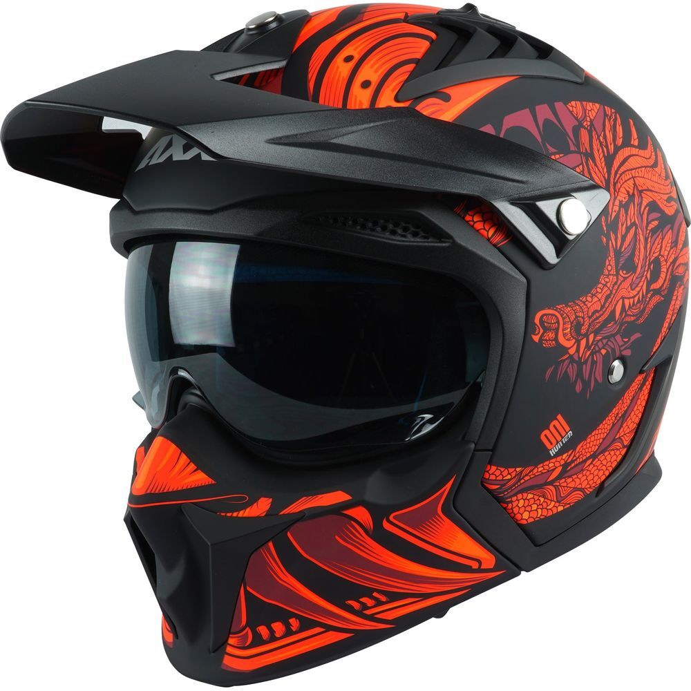 Axxis Hunter SV Oni B5 Moto Motorcycle Motorbike Adventure Helmet
