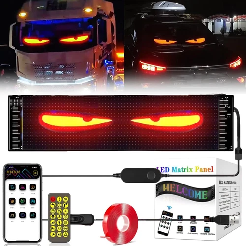 Truck-Specific Devil's Eye LED-Screen Car Eye Light Truck Dynamic LED Light - Picture 3 of 18