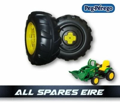 PEG PEREGO HINTERRÄDER REIFEN FÜR 12 VOLT JOHN DEERE GROUND LOADER TRAKTOR