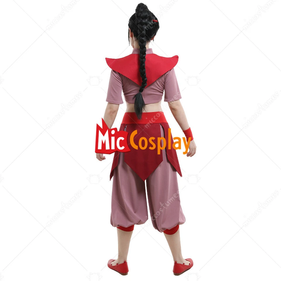 Women's Ty Lee Women Kungfu Wear Suit Cosplay Costume Uniform with Wrist - Image 3 of 4