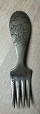 Vintage Minnie Mouse Silverplate Baby Fork, Disney Winthrop