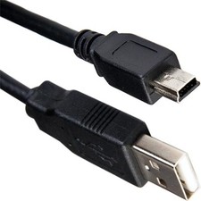 Image of Mini USB Cable Charger Lead A to 5 Pin Mini B Sync Charge 0.5m 1m 2m 3m 5m